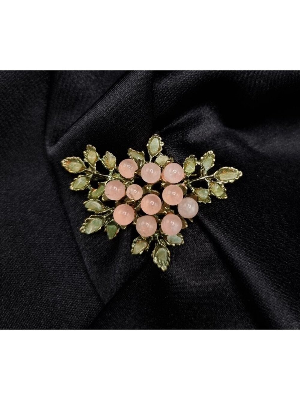 Vintage SWOBODA Signed Gold-Tone Leaf Brooch